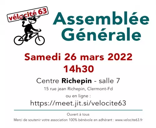 Assemblée générale 2022 Vélo-Cité 63